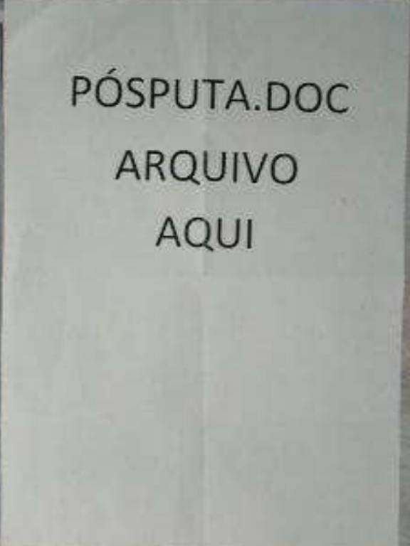 Um dos bilhetes que levaram à demissão de Eduardo Gorab pela USP