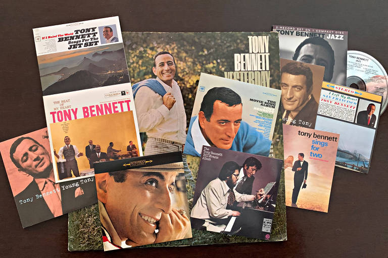 LP original e edições em CD de discos clássicos de Tony Bennett 