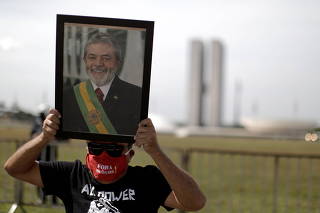 Protest against Brazil's President Bolsonaro in Brasilia