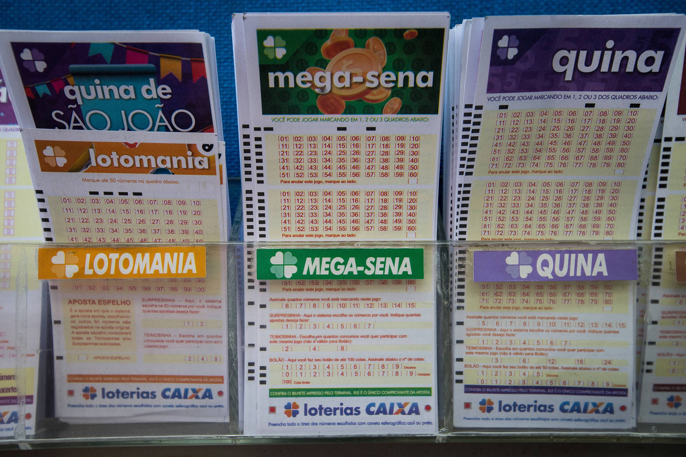 Deu problema no aplicativo de jogos de loteria online. CEF nada explica