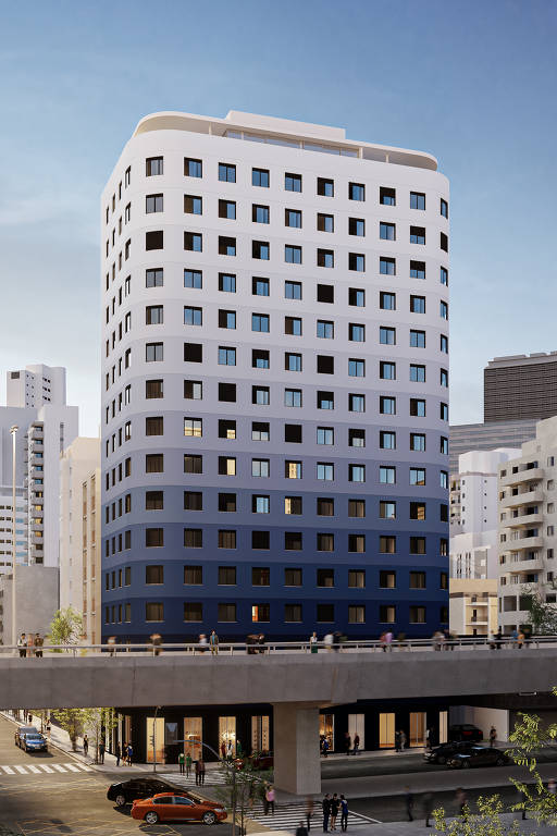 Projeção de como ficará o empreendimento Bem Viver Marquês de Itu, que tem projeto assinado pelo arquiteto Isay Weinfeld, da Magik JC