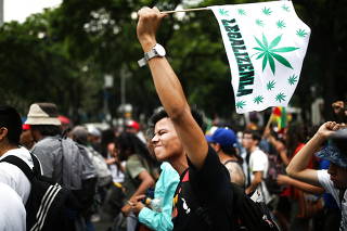 Marijuana legalization activists march to demand cannabis decriminalization