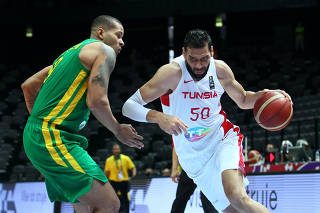 FIBA Olympic Qualifying Tournament - Tunisia v Brazil