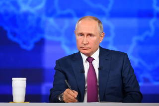 Russian President Putin takes part in an annual nationwide televised phone-in show in Moscow