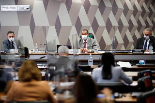 Meeting of the Parliamentary Inquiry Committee (CPI) at the Federal Senate in Brasilia