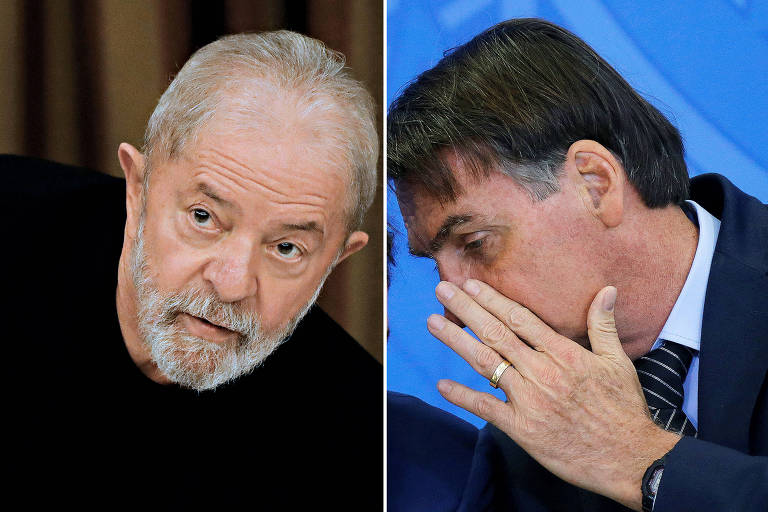 O ex-presidente Lula e o presidente Jair Bolsonaro