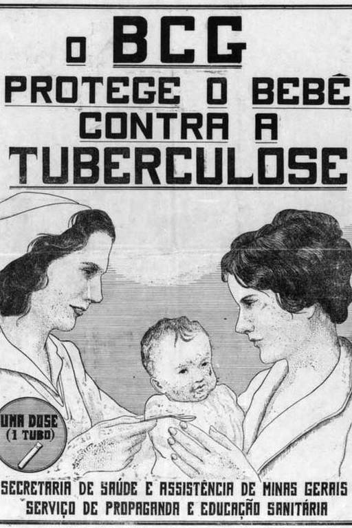 Propaganda de divulgação da vacina BCG 
