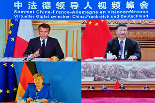 CHINA-BEIJING-XI JINPING-FRANCE-GERMANY-LEADERS-VIRTUAL SUMMIT (CN)