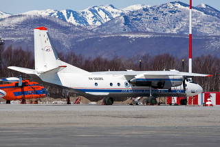 Russian An-26 plane is seen in Petropavlovsk-Kamchatsky