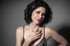 Juliana Martins, em seu camarim, antes da estreia da peça "Eu Te Amo", no Teatro Folha, em São Paulo