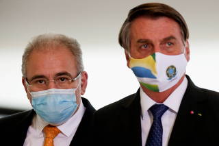 FILE PHOTO: Ceremony of release of resources for Primary Health Care in combat of COVID-19 in Brasilia
