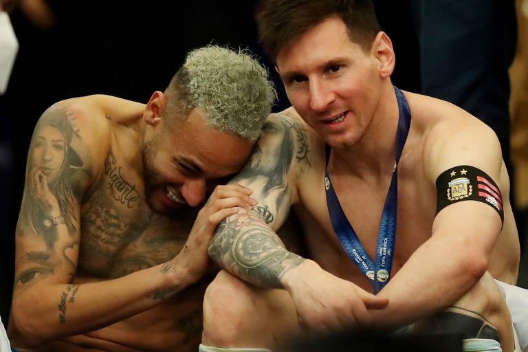A amizade entre Lionel Messi e Neymar
