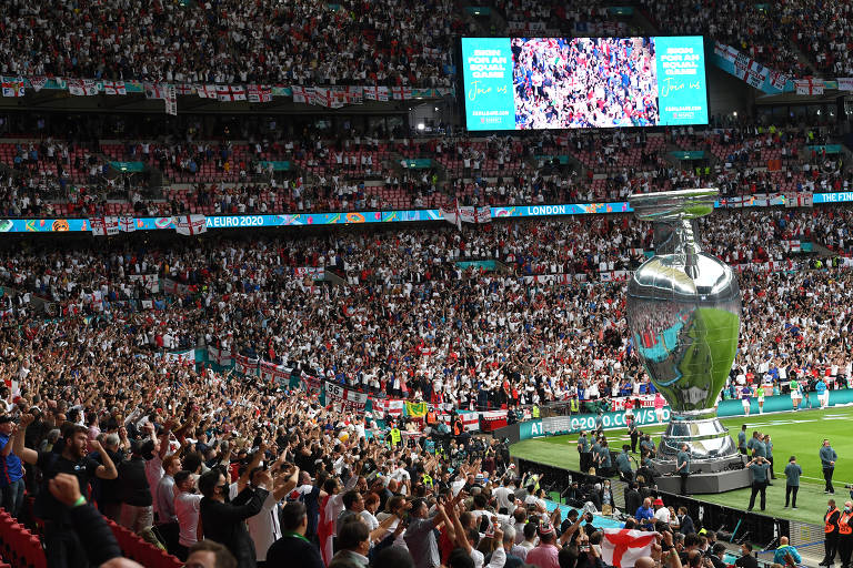 Wembley recebeu mais de 60 mil torcedores na final da Eurocopa deste ano