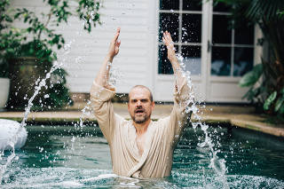The actor David Harbour in New Orleans, July 9, 2021. (Akasha Rabut/The New York Times)