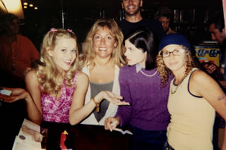 A provided image shows, from left: Reese Witherspoon, Karen McCullah, Selma Blair and Meredith Scott Lynn. (Karen McCullah via The New York Times)
