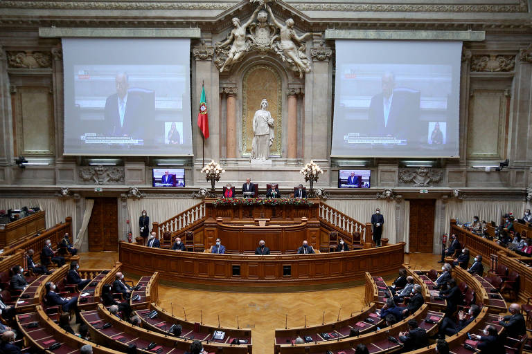 Plenário do Parlamento português, em Lisboa