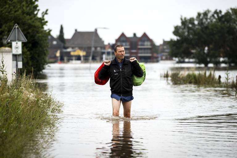 Holanda sofre com chuvas e inundações; veja fotos de hoje
