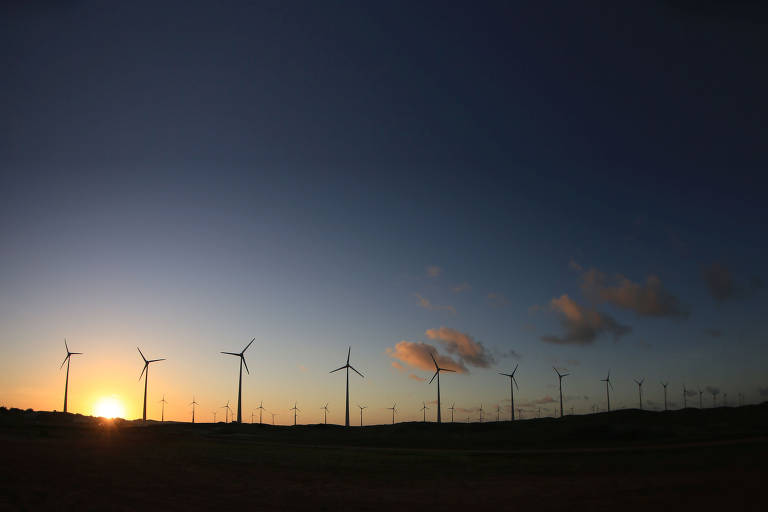 Parque eólico da Neoenergia, localizado em Rio do Fogo, no litoral do Rio Grande do Norte, estado com maior produção de energia eólica no Brasil