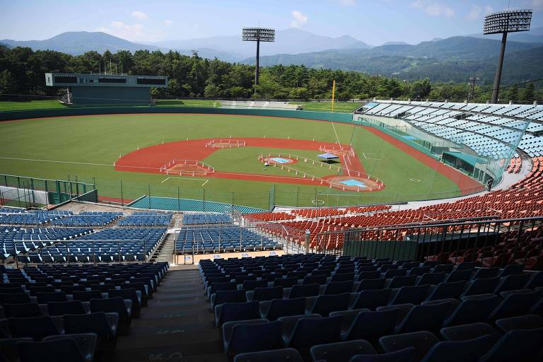 O Fukushima Azuma Baseball Stadium, que receberá as partidas de softbol e beisebol dos Jogos de Tóquio