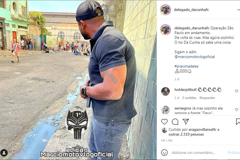 Polícia de SP investiga delegado Da Cunha por 'operação Rambo' na cracolândia