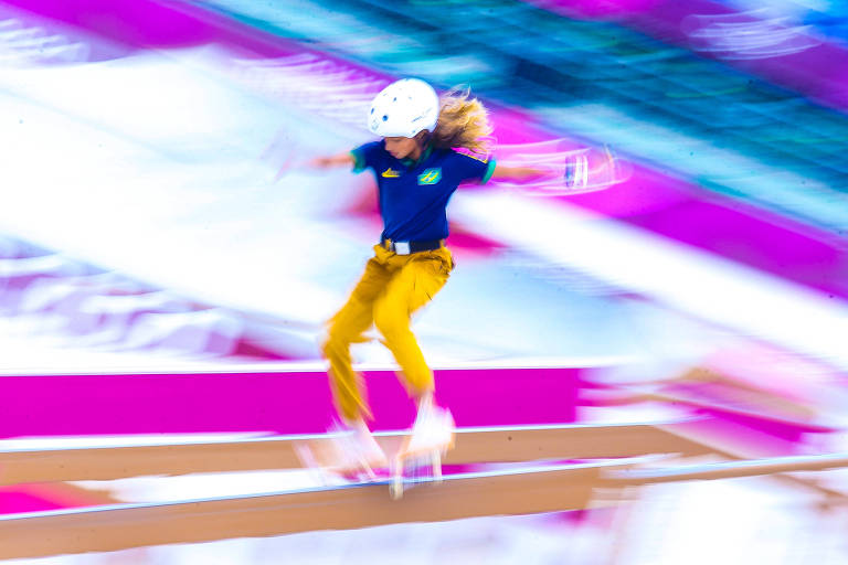 Rayssa Leal durante os Jogos Olímpicos de Tóquio-2020