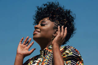 The soul and jazz singer Ledisi in Los Angeles, July 6, 2021. (Erik Carter/The New York Times)