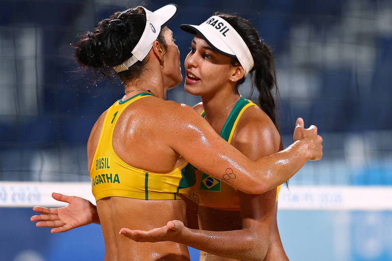 Agatha e Duda foram derrotadas pela dupla chinesa no vôlei de praia