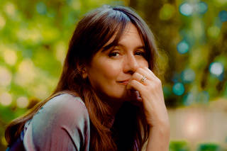 The actor Emily Mortimer at her home in New York, June 9, 2021. (Justin J Wee/The New York Times)
