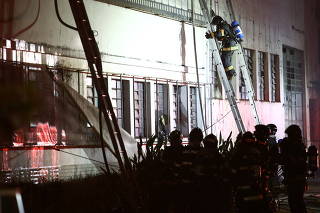 Fire at Cinemateca Brasileira in Sao Paulo