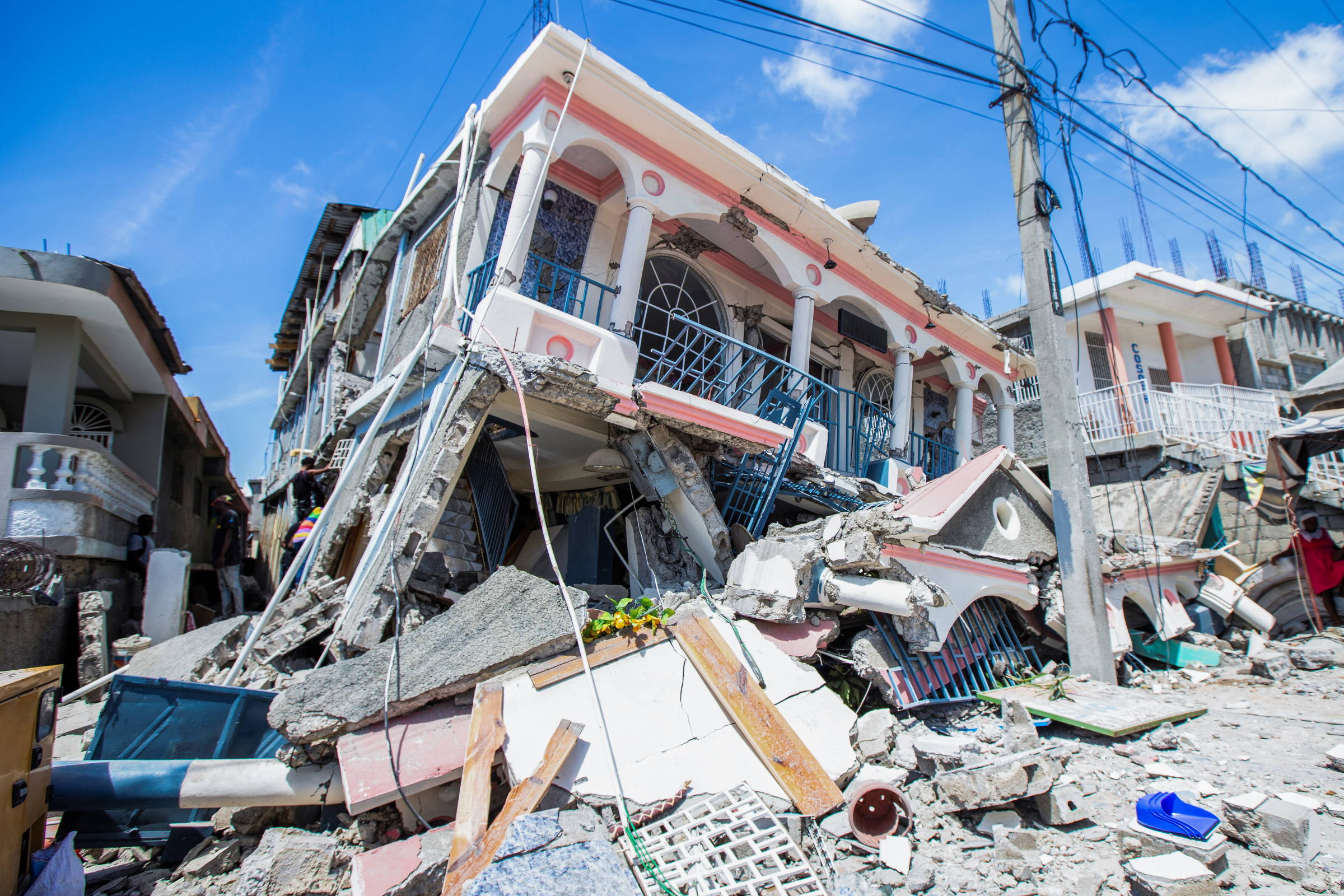 Terremoto causa destruição no Haiti 14/08/2021 Haiti Fotografia