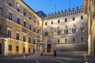 Banca Monte dei Paschi di Siena, the world?s oldest bank, in Siena, Italy, Aug. 12, 2021. (Susan Wright/The New York Times)