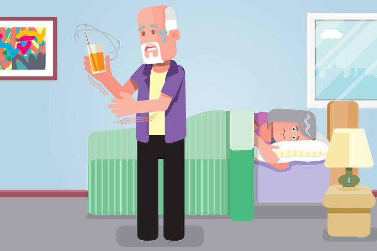 Ilustração para a coluna Viva bem sobre mal de Parkinson