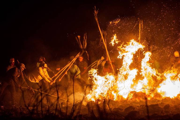 O combate ao fogo é mais complicado porque os caminhões de água não conseguem entrar em alguns trechos do parque