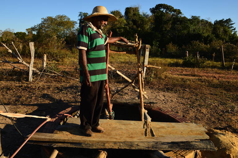 O produtor rural Seo José Palma, 57, morador da comunidade Santa Luzia