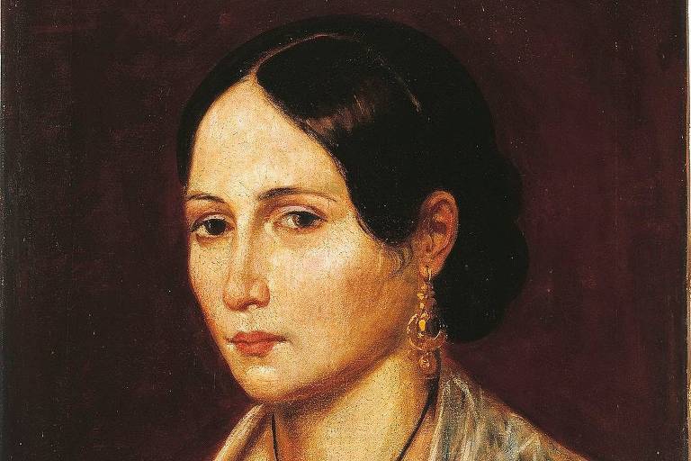 Pintura óleo sobre tela de Anita Garibaldi