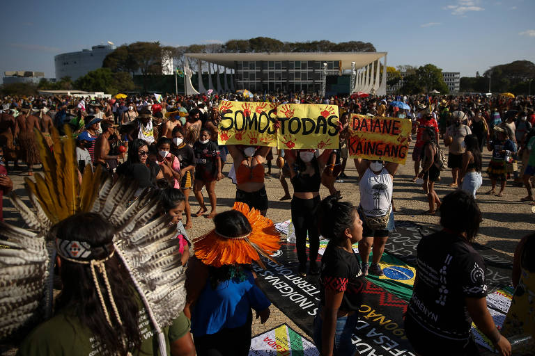 Indígenas protestam contra alteração da política de demarcação de terras