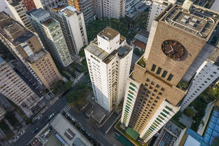 Vista aérea de prédios do Jardim Paulista e Cerqueira César, em São Paulo