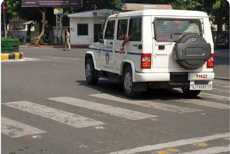 Polícia de Ahmedabad, na Índia