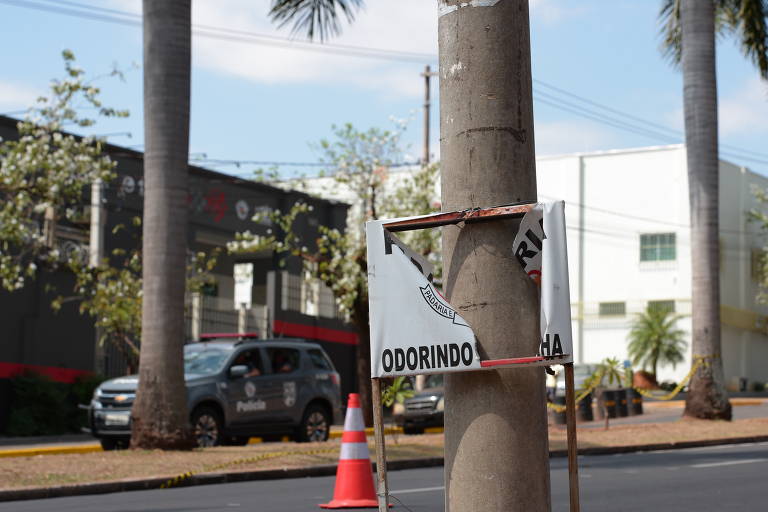 Área de batalhão da PM, que foi alvo de disparos feitos pelos criminosos