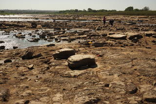 Shores of Rio Paraguay (Paraguay River) in Villeta