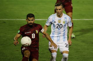 FILE PHOTO: World Cup - South American Qualifiers - Venezuela v Argentina