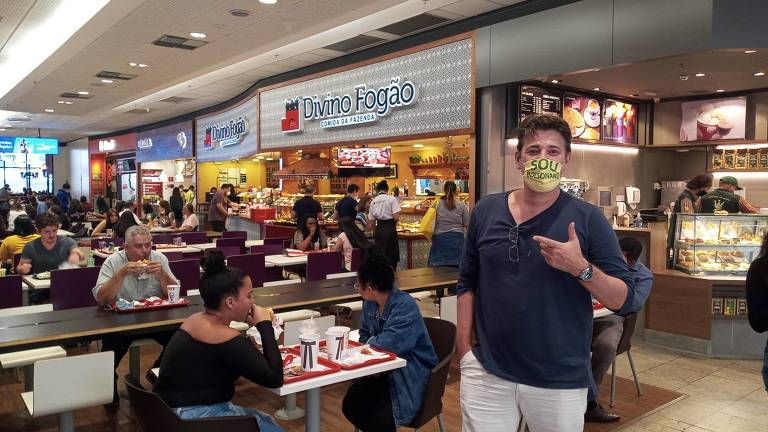 O administrador Vinícius Rothsahl, que veio de Florianópolis para participar do ato pró-Bolsonaro na avenida Paulista neste 7 de Setembro