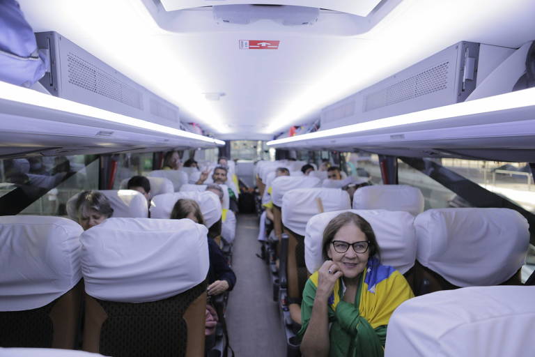 Apoiadores de Jair Bolsonaro em caravana de São Paulo até Brasília para participar de ato no 7 de Setembro