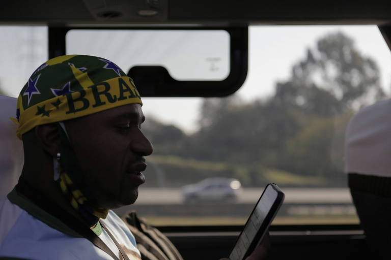 Apoiadores de Jair Bolsonaro em caravana de São Paulo até Brasília para participar de ato no 7 de Setembro