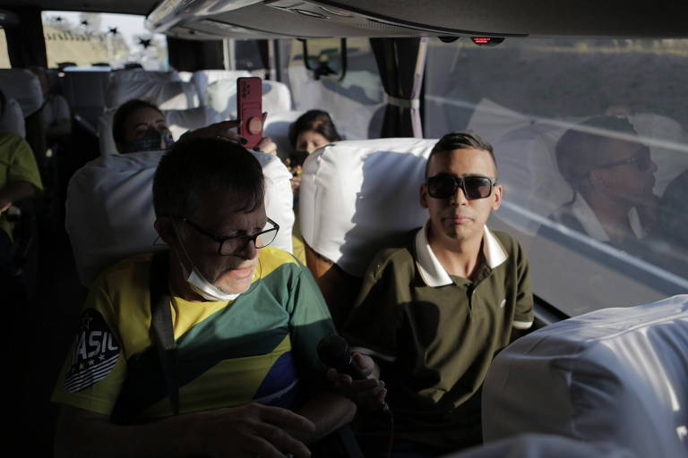 Apoiadores de Jair Bolsonaro em caravana de São Paulo até Brasília para participar de ato no 7 de Setembro