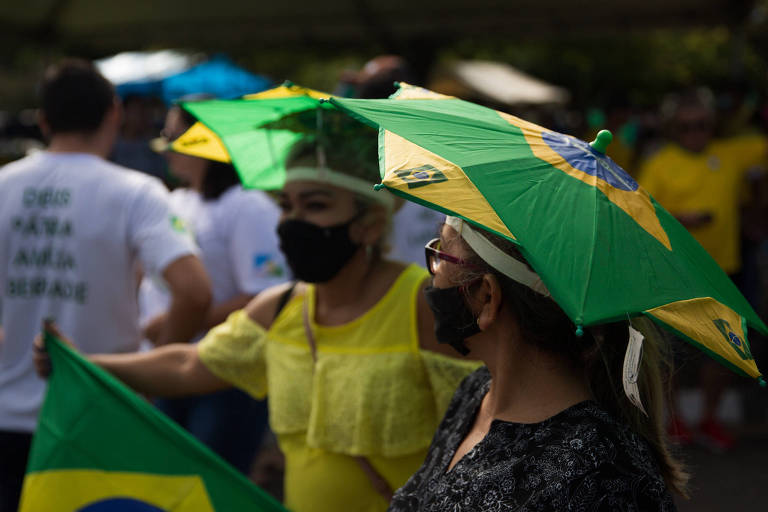 Celebração do Dia da Independência organizada por movimentos pró-Bolsonaro, no Centro Cívico, no centro de Boa Vista (RR), na manhã desta terça (7)