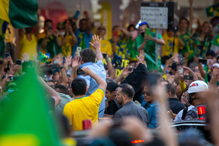 Bolsonaro na Paulista em protesto no 7 de Setembro de 2021