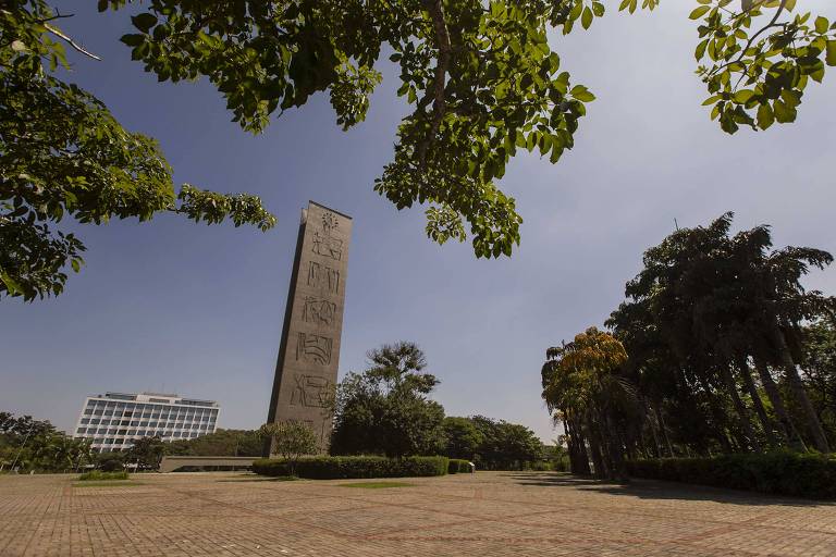 Praça do Relógio, no campus da USP, em São Paulo 