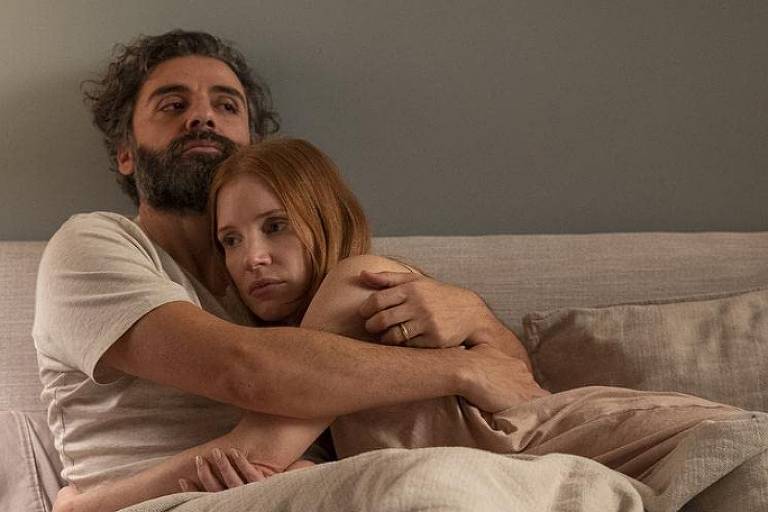 Oscar Isaac e Jessica Chastain em "Scenes from a Marriage" (2021)