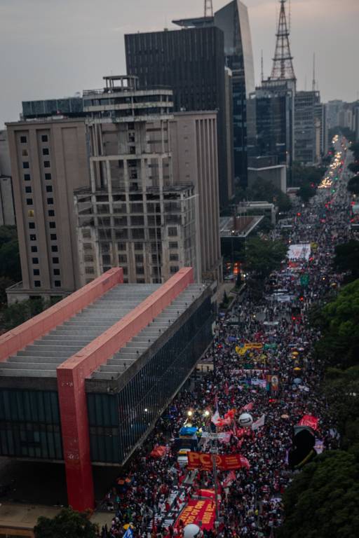 Manifestações na avenida Paulista desde 2014